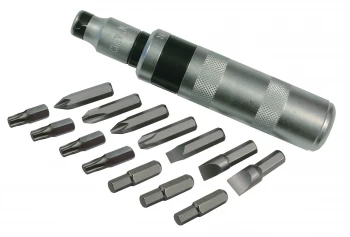 Image of Sykes-Pickavant 040101V2 Impact Driver & Bits Set - 14 x Inter-Changeable Bits