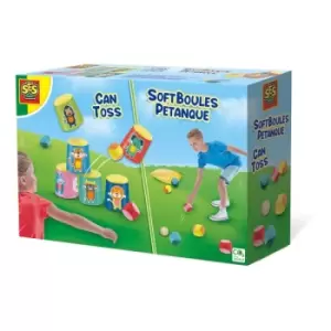 Image of SES CREATIVE Can Toss and Soft Boules Petanque 2-in-1 Game, 4 Years and Above (02292)
