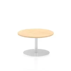 Image of Italia Poseur Table Round 600 Top 475 High Maple