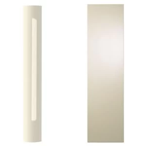 Image of Cooke Lewis High Gloss Cream Curved dresser pilaster kit H1342mm W70mm D355mm