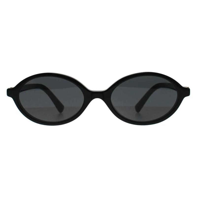 Image of Miu Miu Miu Miu Women Oval Black Dark Grey MU04ZS Black One Size Female 8056597989275