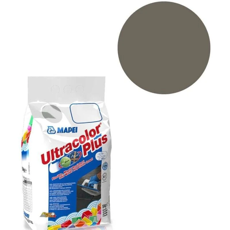 Image of MAPEI Mapei Ultracolor Plus Grout 136 Mud 5kg 6013645A
