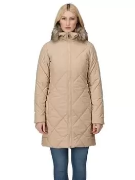 Image of Regatta Fritha Quilted Jacket II - Beige, Beige, Size 20, Women