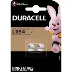Image of Duracell AG10 Button cell LR54 Alkali-manganese 65 mAh 1.5 V 2 pc(s)