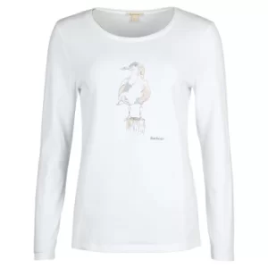 Image of Barbour Womens Longshore L/S Tee White 10
