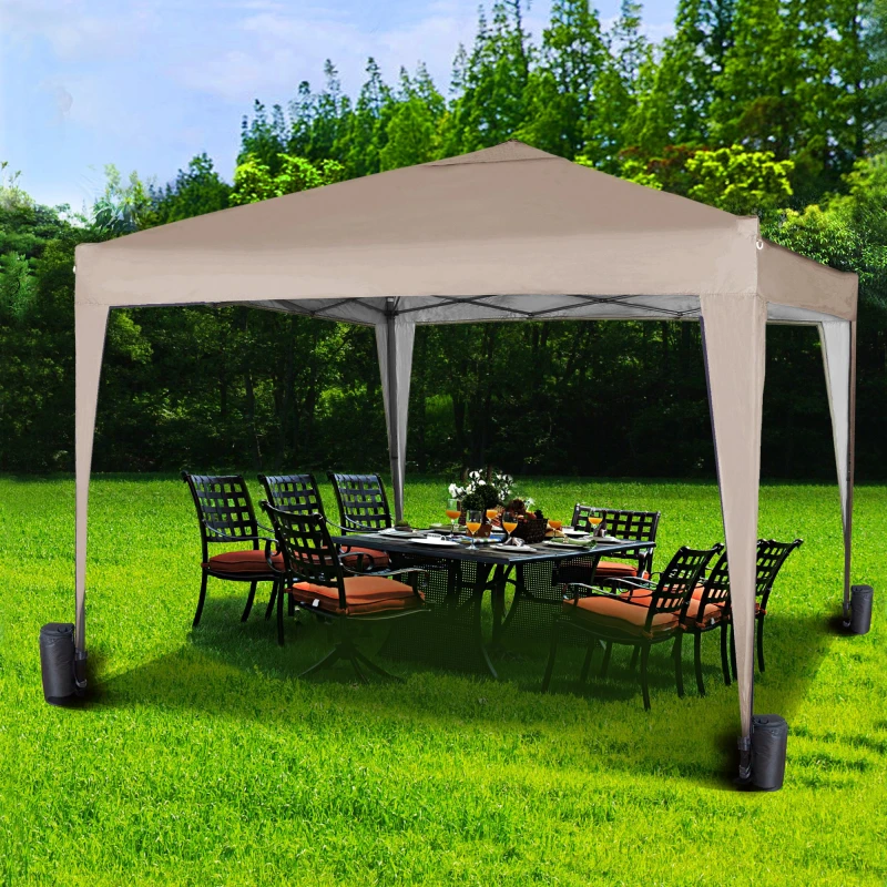 Image of MCC Direct 2X2m Pop up Gazebo Party Tent Marquee with Storage Bag Beige