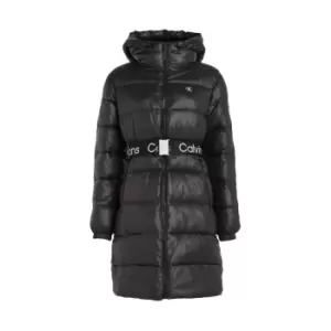 Image of Calvin Klein Jeans Lw Padded Long Fitted Jacket - Black