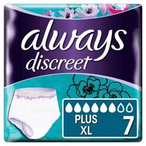 Image of Always Discreet Underwear Incontinence Pants Plus XL 7