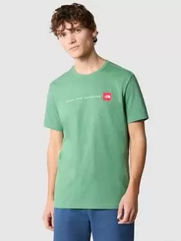 Image of The North Face S/s Never Stop Exploring T-Shirt, Green Size M Men