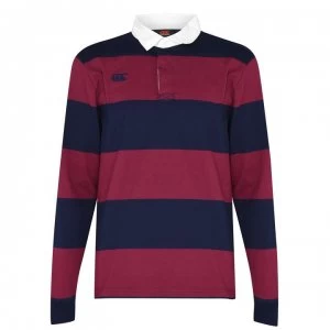 Image of Canterbury Long Sleeve Retro Jersey Mens - Maroon