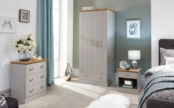 Image of GFW Kendal 3 Piece Bedroom Set Grey