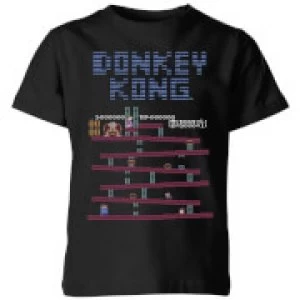 Image of Nintendo Donkey Kong Retro Kid's T-Shirt - Black - 5-6 Years
