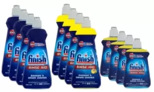 Image of Finish Dishwasher Mix Rinse Aid: Original 250ml/Four-Pack