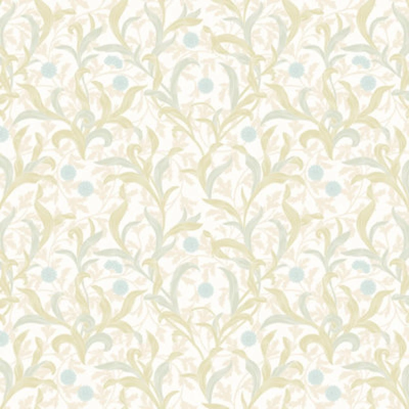 Image of Hoopla Walls Floral Trail Sky & Apple Wallpaper