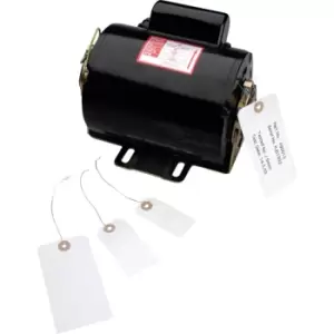 Image of White Card Tags 80 x 38mm comes with 10" Wire Ties (1000)
