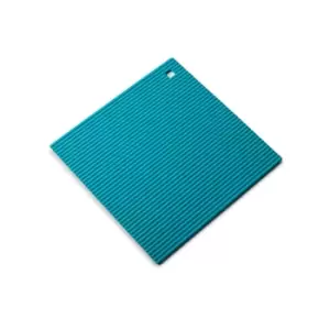 Image of Silicone Heat Resistant 22cm Trivet Mat Aqua - Zeal