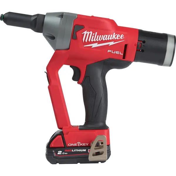 Image of Milwaukee M18 ONEFPRT-202X FUEL ONE-KEY Rivet Tool 2 x 2.0Ah Steel