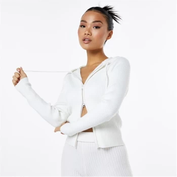Image of Jack Wills Zip Up Hoodie - White