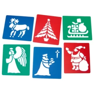 Image of Major Brushes Christmas Stencils Set of 6