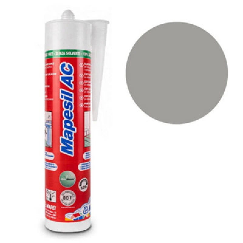 Image of Mapei Mapesil Ac Mould Resistant Silicone 112 Medium Grey 310Ml