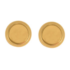 Image of Polished Brass Effect Internal Round Latch Door Knob 1 Set