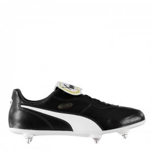 Image of Puma King Top Soft Ground Football Boots - Black/White