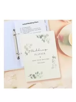 Image of The Personalised Memento Company Personalised Botanical Wedding Planner