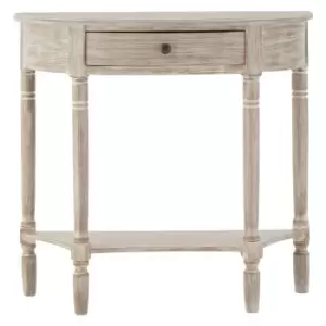 Image of Heritage Console Table Half Moon 1 Drawer
