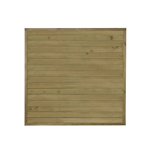 Image of Forest Garden Pressure Treated Tongue & Groove Horizontal Fence Panel 6 x 6ft Pack of 4