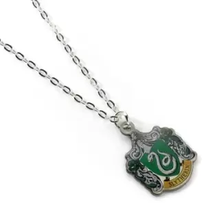 Image of Harry Potter Pendant & Necklace Slytherin (silver plated)