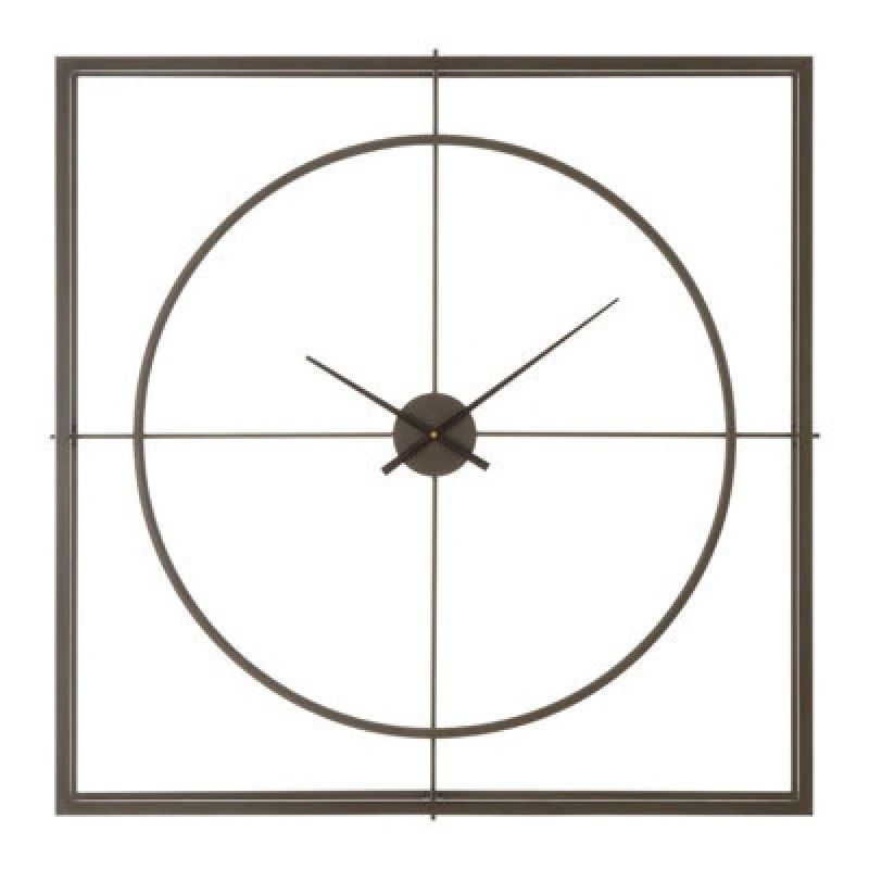 Image of Premier Housewares Interiors by Premier Trinity Wall Clock Black