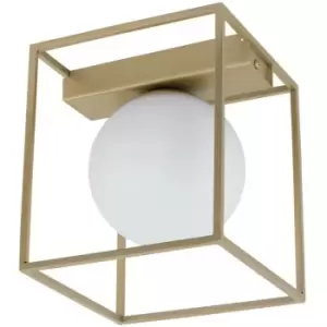 Image of Eglo Vallaspra Globe Ceiling Light Champagne