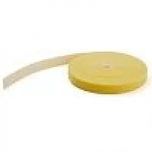 Image of StarTech 50ft Hook and Loop Yellow Cable Roll