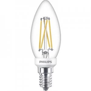 Image of Philips Lighting LED (monochrome) EEC A++ (A++ - E) E14 Candle 4.5 W = 40 W Warm white (Ø x L) 3.5cm x 9.5cm dimmable