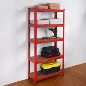 Image of House of Home 5-Tier Red Heavy Duty Shelf