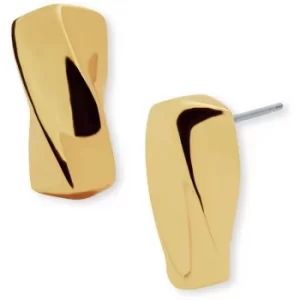 Image of Ladies Anne Klein Gold Plated Metal Twist Earrings