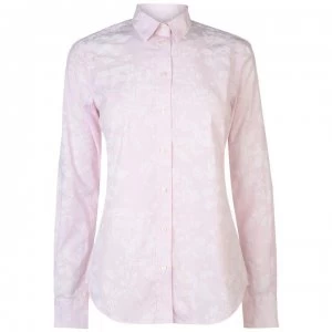 Image of Gant Gant Banker Print Shirt Womens - 637 CALIFOR PNK
