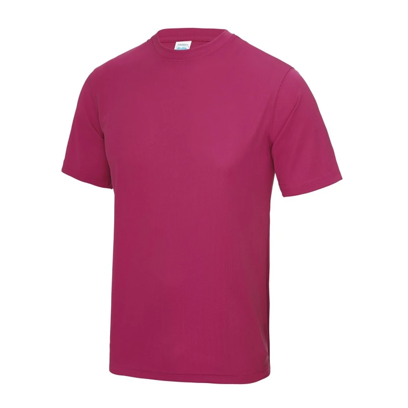 Image of AWDis AWDis Men Just Cool Performance Plain T-Shirt in Pink Size: X-Small Pink XS Male 5055805331069