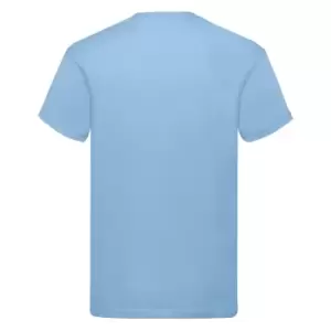 Image of Fruit Of The Loom Mens Original Short Sleeve T-Shirt (M) (Sky Blue)