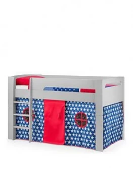 Image of Julian Bowen Nova Midsleeper Bed With Blue Star Tent