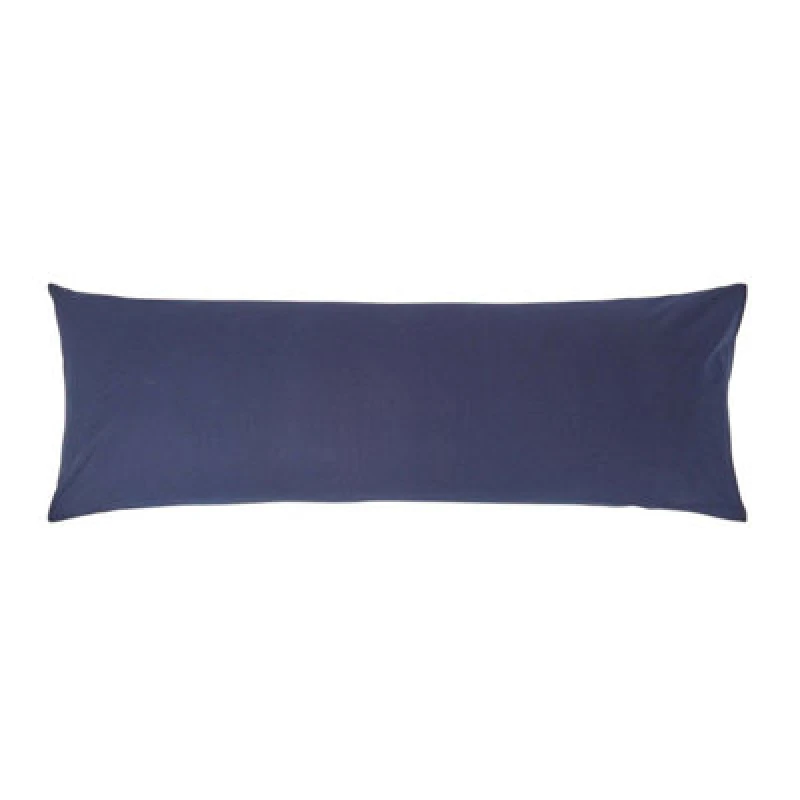 Image of Homescapes Egyptian Cotton Housewife Body Pillowcase 200 TC Navy