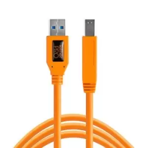 Image of TetherTools TetherPro USB 3.0 Male A to Male B 15ft Orange