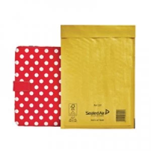 Image of Mail Lite Padded Postal Bag Size D1 181x273mm Gold Pack of 100 1009