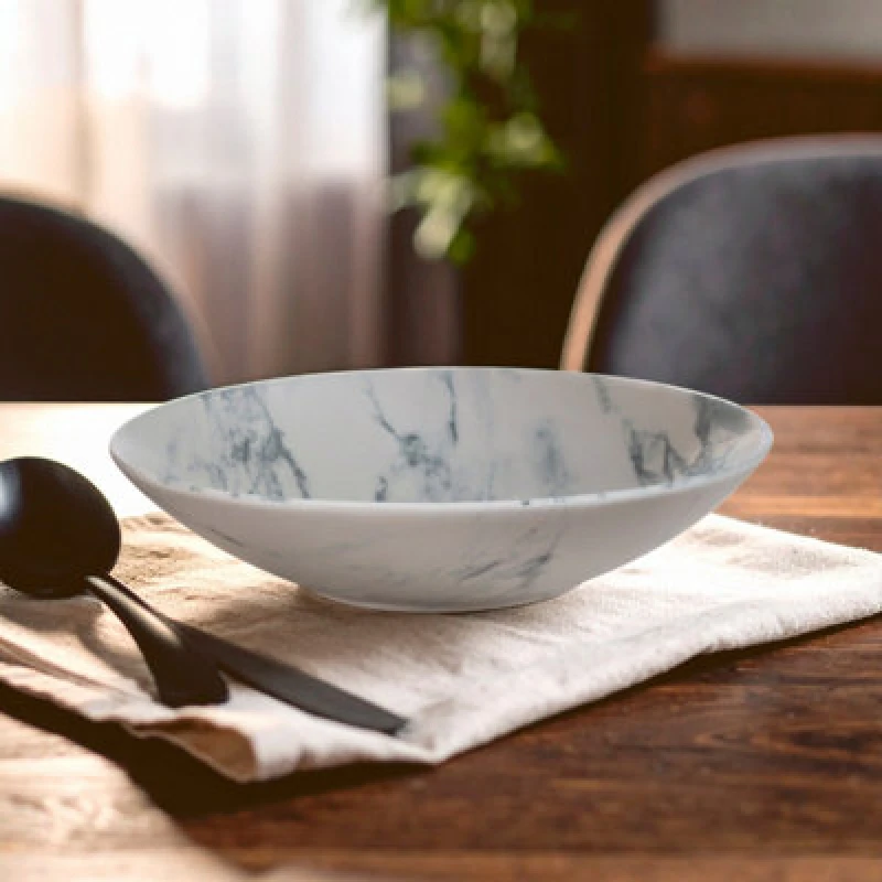 Image of Premier Housewares Marble Luxe Soup Bowl White