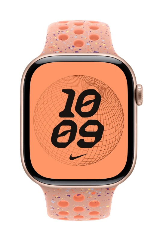 Image of Apple Apple Nike Sport Band Pink Aluminium, Fluoroelastomer MGC64ZM/A