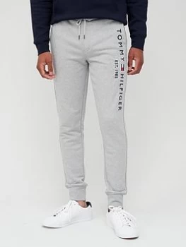 Image of Tommy Hilfiger Basic Branded Joggers - Light Grey Heather, Light Grey Heather, Size S, Men