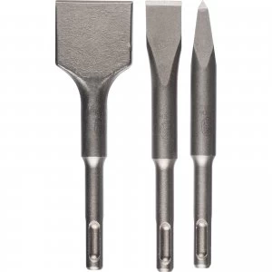 Image of Bosch 3 Piece SDS Plus Stubby Chisel Set