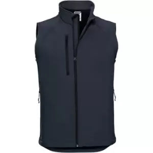Image of Russell Mens 3 Layer Soft Shell Gilet Jacket (S) (French Navy)