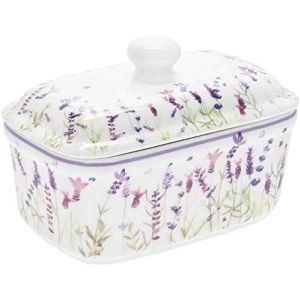 Image of Lavender Butter Dish By Lesser & Pavey