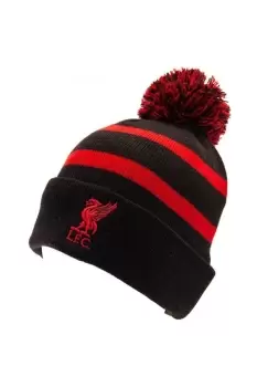 Image of Bobble Knitted Stripe Beanie